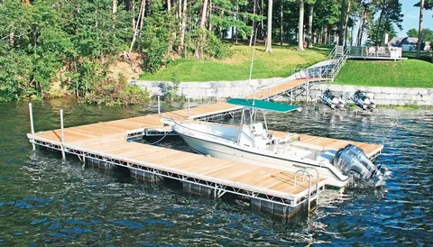 dock float and hardware